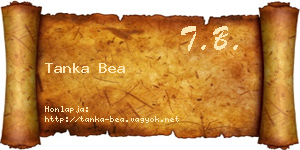 Tanka Bea névjegykártya